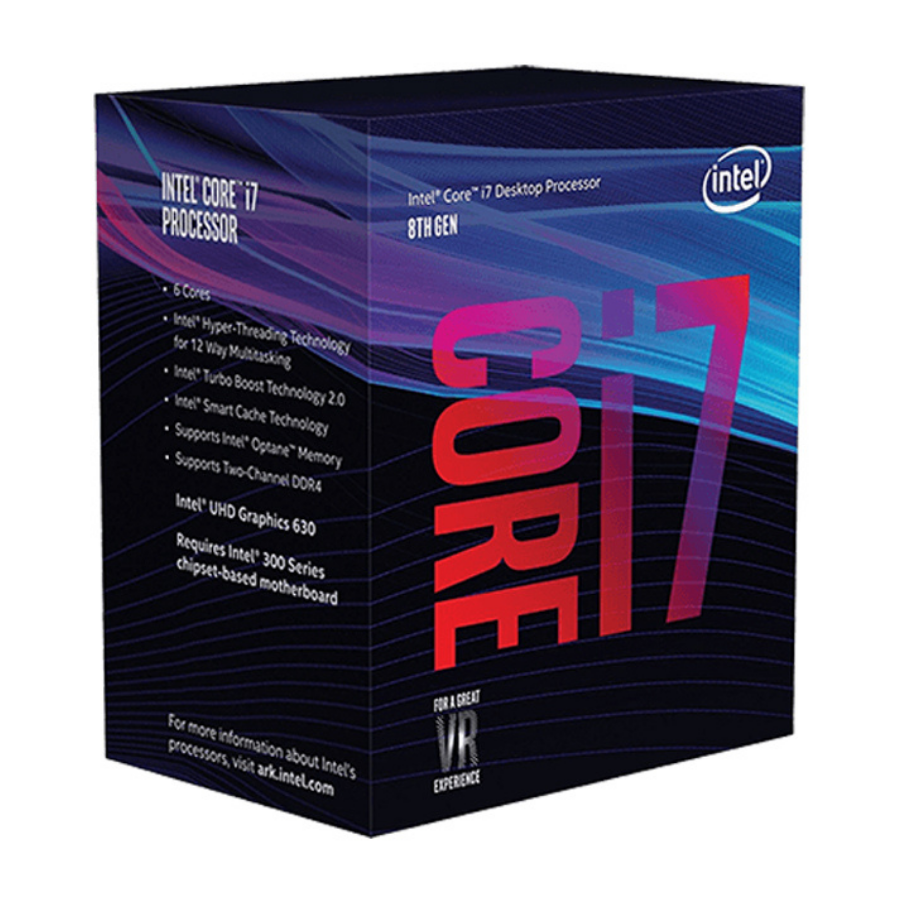 CPU Intel Core i7-8700K hiệu năng tốt, khả năng chạy đa luồng mạnh mẽ