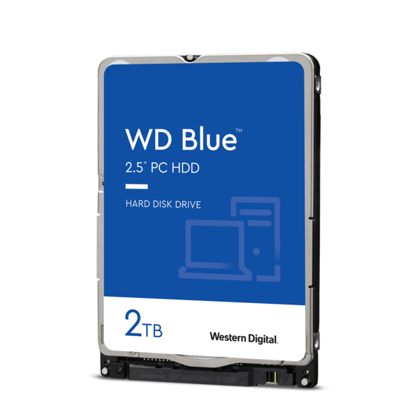 Ổ cứng HDD Laptop WD 2TB Blue 2.5 inch, 5400RPM, Sata, 128MB Cache (WD20SPZX)