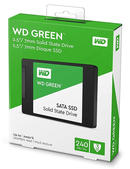 Ổ cứng SSD WD Green 240GB mang màu sắc thật dịu mắt 