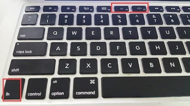 cách bật đèn bàn phím macbook air
