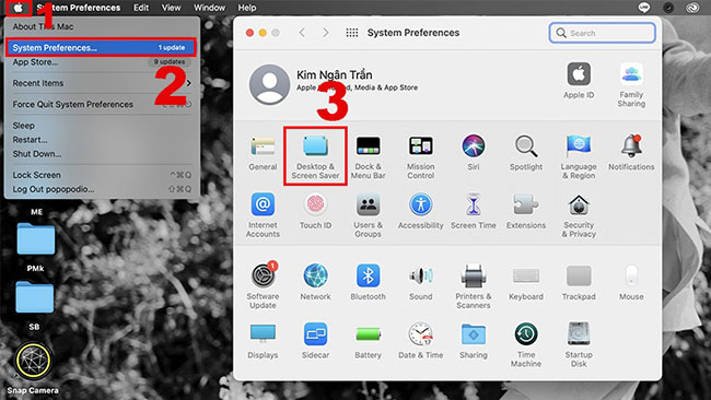 cách đổi màn hình desktop của Macbook tự động