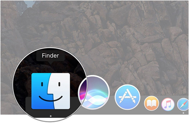 thay đổi hình nền macbook với Finder