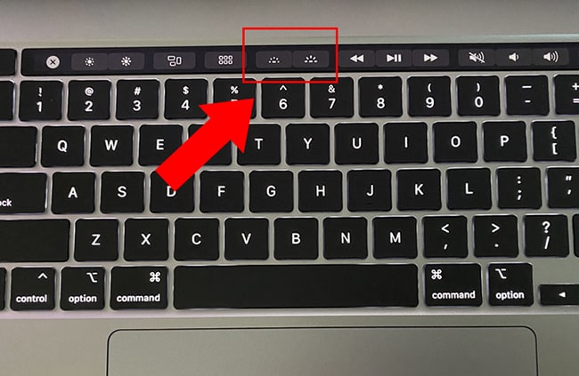 cách mở đèn bàn phím macbook air