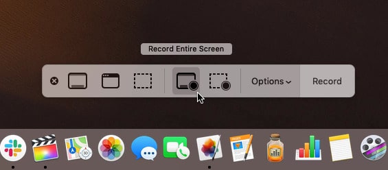 quay màn hình macbook có tiếng bằng phím tắt
