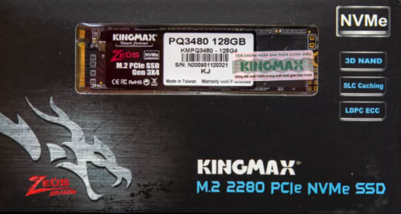 Đánh giá Ổ cứng SSD Kingmax Zeus PQ3480 128GB