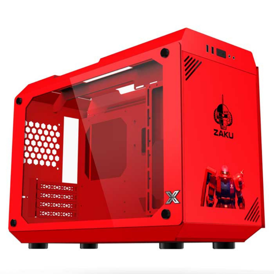 Vỏ case XIGMATEK X3 ZAKU-Red  (EN48533)-No Fan