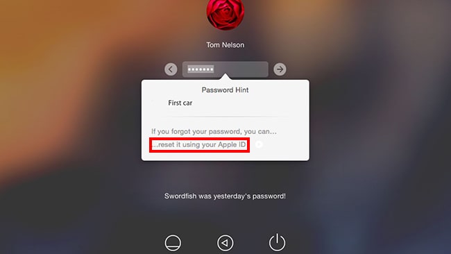 Có thể đổi mật khẩu bằng Apple ID