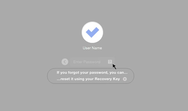 Có thể đổi mật khẩu bằng Recovery Key