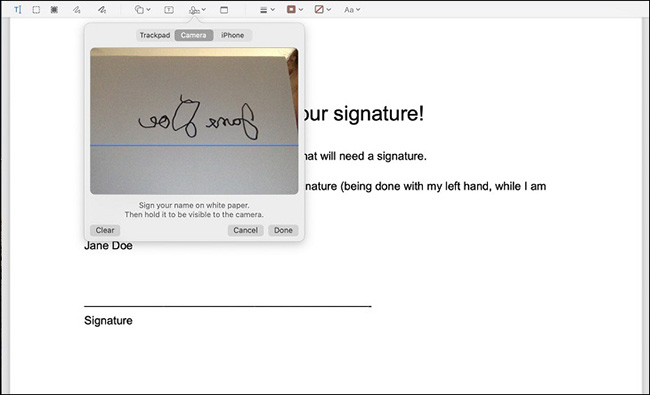 Hệ điều hành Mac OS X Lion có thể gán chữ ký và văn bản PDF