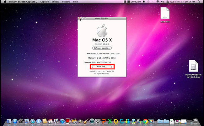 Kiểm tra thiết bị có phù hợp với yêu cầu của hệ điều hành OS X Lion for Mac