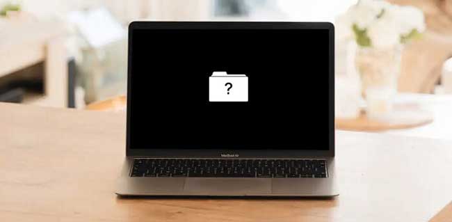 Màn hình Macbook khi bị lỗi dấu chấm hỏi 