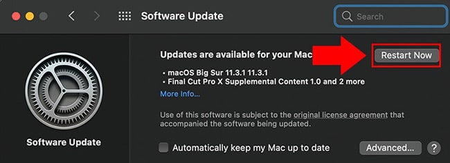 Nâng cấp cài đặt cho máy Mac để khắc phục lỗi