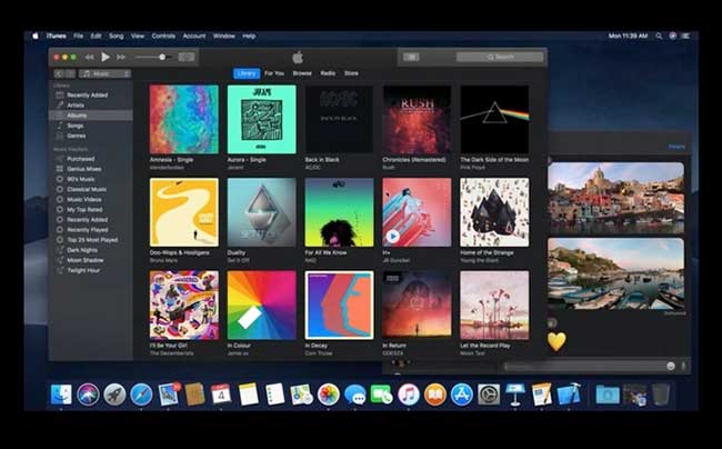 Chế độ tối và màu nổi bật trên MacOS 10.14
