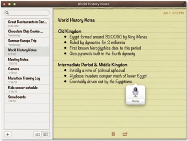 Hệ điều hành OS X Mountain Lion cho phép chuyển đổi giọng nói thành văn bản