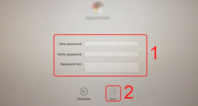 Tiến hành đặt lại mật khẩu cho Macbook