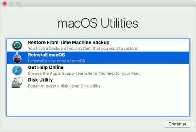 Cài lại hệ điều hành MacOS cho máy