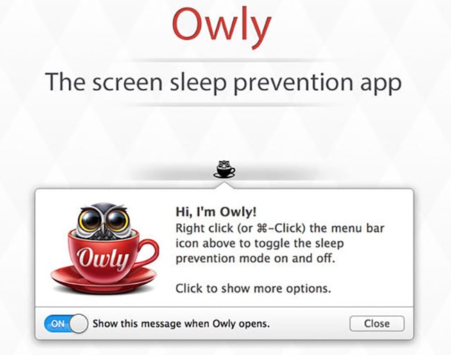 Sử dụng phần mềm Owly để chỉnh thời gian tắt màn hình