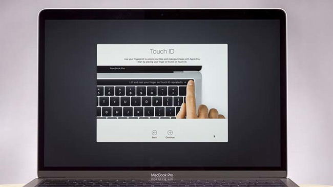 Nếu máy Mac có hỗ trợ thì set up Touch ID
