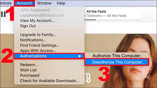 Cách thoát iTunes trước khi reset macbook air pro