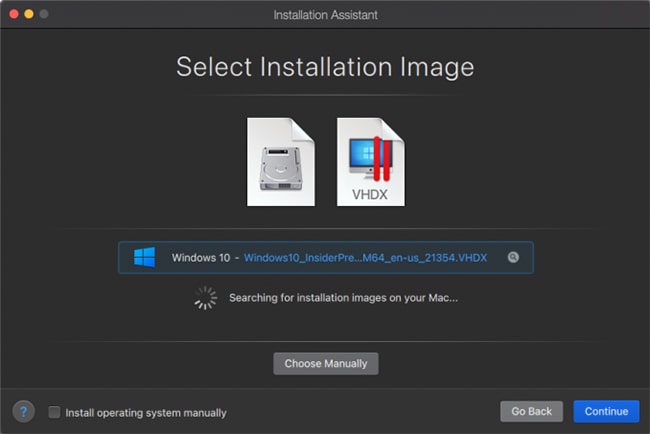 Chọn và tải file Windows vào phần mềm