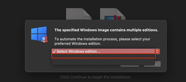 Chọn vào ô trống đầu tiên nếu file không hiển thị phiên bản Windows