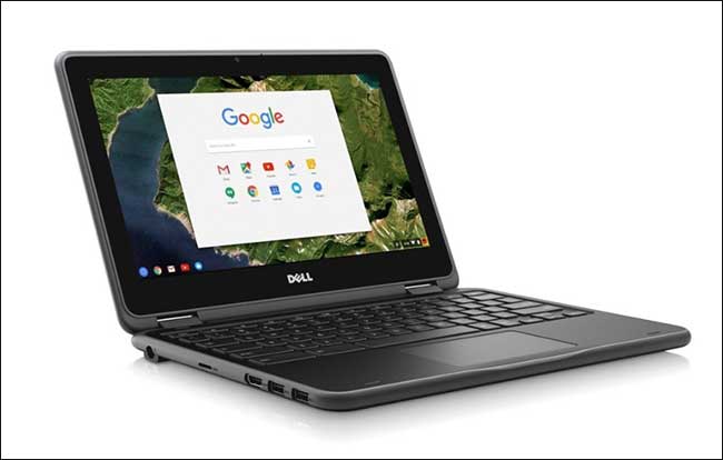 Laptop Dell Chormebook 3180 có thiết kế chắc chắn, độ bền bỉ cao