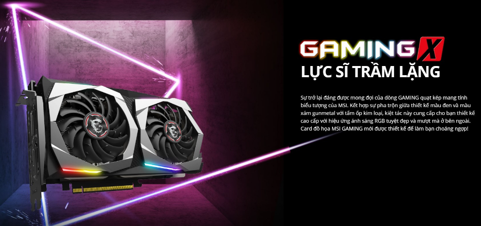 Card màn hình MSI GTX 1660 GAMING X (6GB GDDR5, 192-bit, HDMI+DP, 1x8-pin) - Tinker