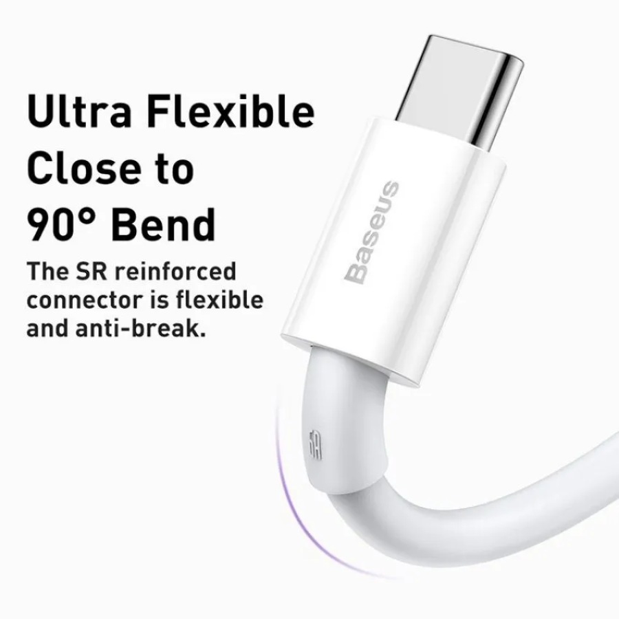 Cáp sạc nhanh Baseus Superior USB to Type-C 66W CATYS-02 1M màu trắng chính hãng