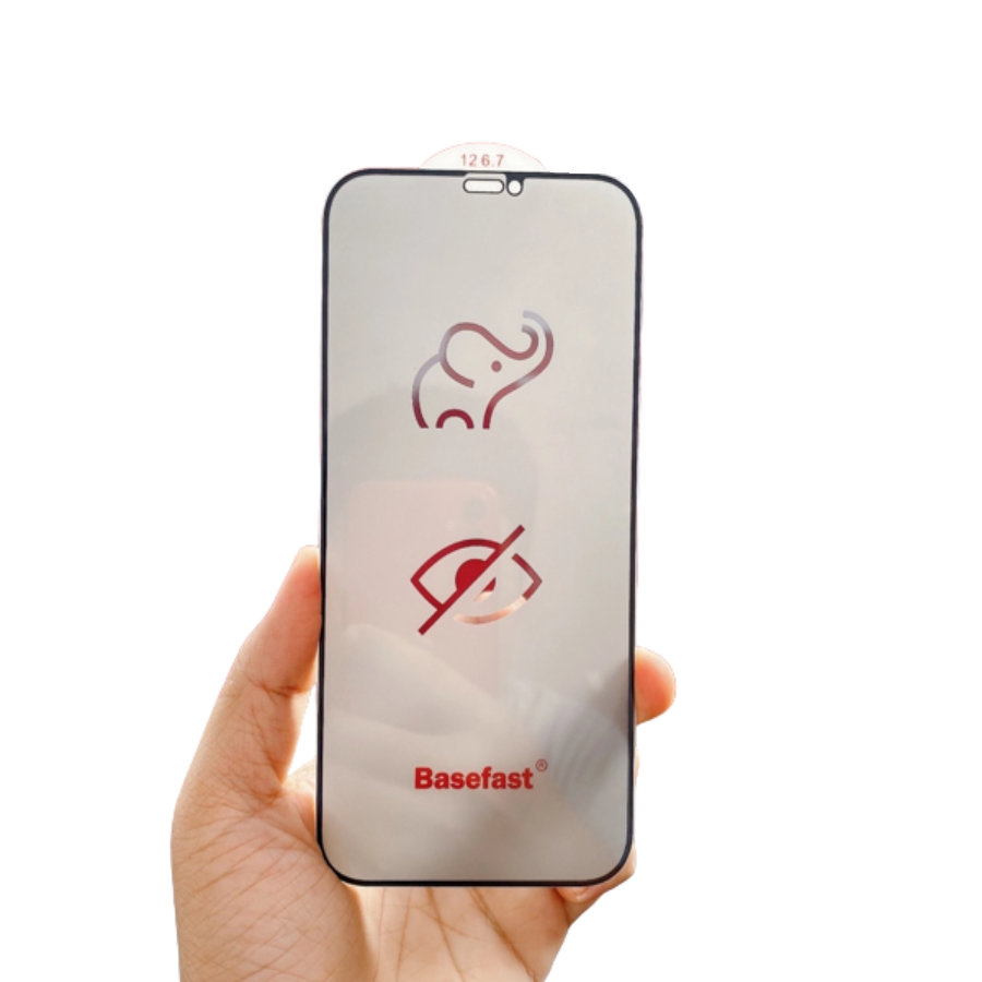 Kính cường lực full màn hình chống nhìn trộm cho Iphone Basefast 6D voi chính hãng