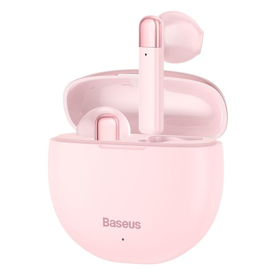 Tai nghe bluetooth 5.0 Baseus Encok W2 TWS Earphones màu hồng chính hãng
