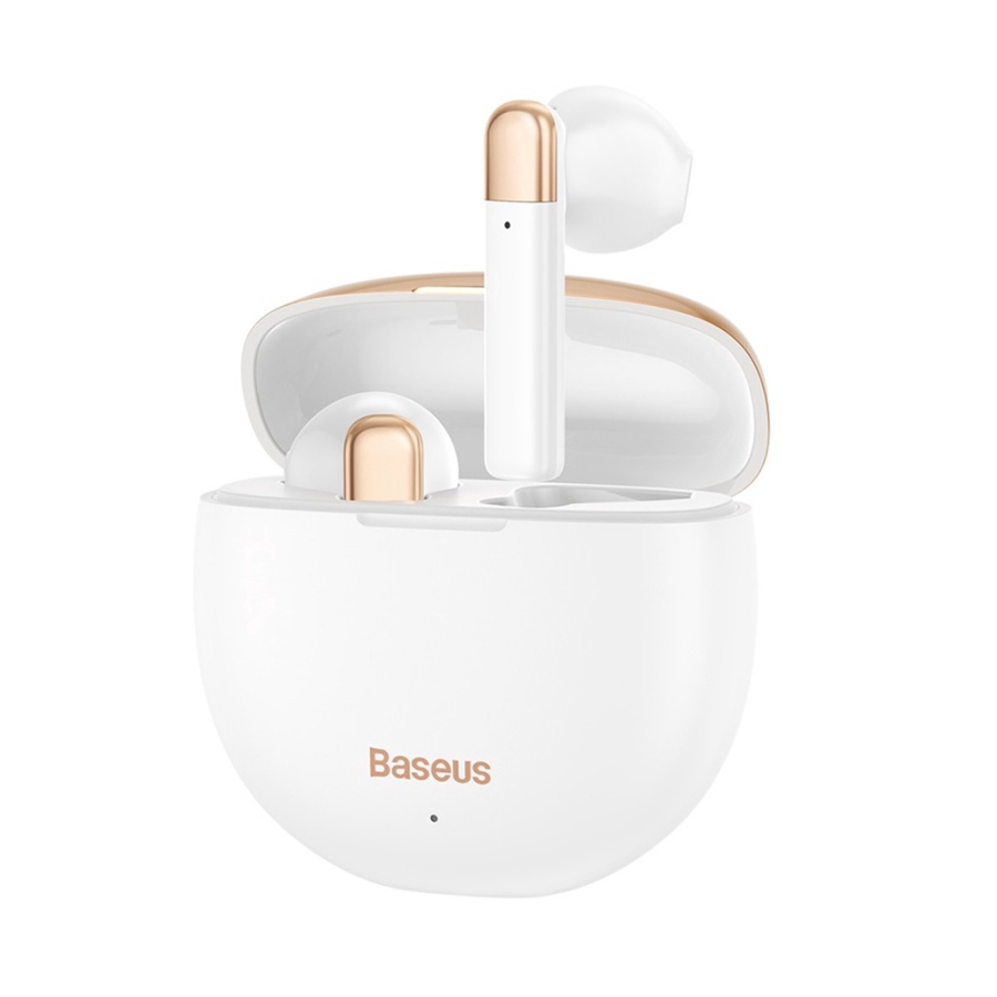 Tai nghe bluetooth 5.0 Baseus Encok W2 TWS Earphones màu trắng chính hãng